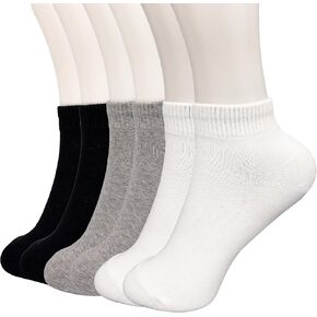 Socks Women Ankle 6 Pairs Cotton Quarter Premium Trendy Comfort Breathable Socks Made in Korea Size 5-9 in Saudi Arabia