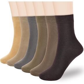 Corlap Womens Thin Cotton Socks Soft Bootie Dress Above Ankle Crew Socks-6-Pairs Gift Box