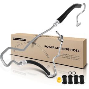A-Premium Power Steering Hose Pressure Hose Line Assembly Compatible with Cadillac STS 2006-2009 V8 4.4L Supercharged Pump To Gear/Rack Pinion