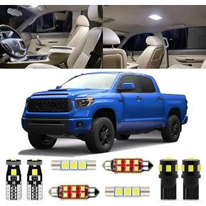 18pcs Super Bright White 6000k LED LED KIT TOYOTA TUNDRA 2007-2012 2013 2014 2015 2015 2017 2018 2019 2020 2021 LED LED KIT