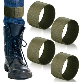 4 Pcs Boot Blousers Military Straps Blousing Bands Cowboy Boot Straps for Wader Fishing Hunting Biking, 2x13inch