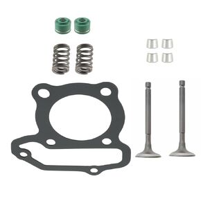 Cylinder Head Intake Exhaust Valve Kit Compatible with Yamaha Grizzly 125 YFM125 2004-2013