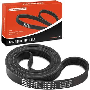 حزام محرك A-premium Serpentine Drive متوافق مع Ford و Jeep و Chevy و Toyota و Dodge و AMC و Lexus و Mazda و Mercedes-Benz و Mercury & Pontiac Cars-Explorer و Fusion و Ranger و Grand Cherokee & More