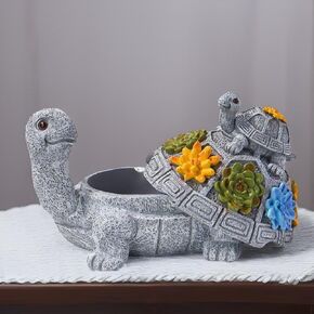 Turtle Statue, Hide a Key Bowl, Jewelry Box, Fun Candy Tray, Shelf Table Living Room Bedroom Home Decoration Gifts