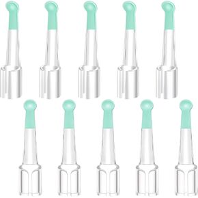 10 PCS Ear Spoon Tips مجموعة استبدال نظافة الأذن ، نصائح نظافة الأذن الاكريليك لـ 3.5 مم من منظار إعادة الاستخدام الأذن القابلة لإزالة الشمع أدوات استبدال الأذن للمراهقين البالغين الرعاية الصحية للأذن (الأزرق)