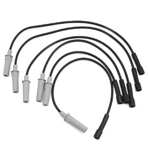 6Pcs Ignition Wires, Ignition Spark Plug Wire Harness Replacement for Chrysler Grand Voyager 2001-2002, Dodge Caravan 2001-2007, Replaces 5019593AA, 16-846E, 671-6137, 7B0905409