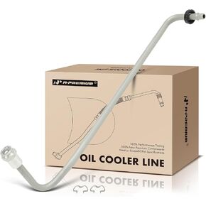 A-Premium Auxiliary Inlet Inlet Sentmission Line Cooler Assebly Assembly متوافق مع شيفروليه سيلفرادو 1500 LD و Tahoe و Suburban & GMC Sierra 1500 Limited و Yukon XL و Cadillac Escalade ، Escalade ESV