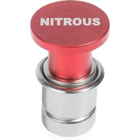 Car Cigarette Lighter Plug, 12V Anodized Aluminum, Eject/FIRE MISSILES/NITROUS, Red