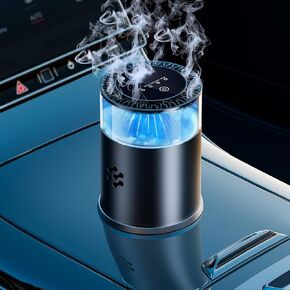 معطر هواء السيارة الذكي ، ناشر معطر الهواء التلقائي مع الضوء المحيط ، ناشر السيارات مع صندوقين من الزيت العطري ، العطرية بارا كارو ، طالبات السيارات طويلة الأمد (صندوق زيت أساسي)