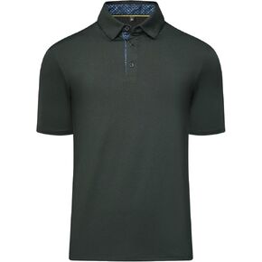 Men's Polo Shirt Performance UPF 50+ Sun Protection Quick Dry Lightweight Breathable Golf Short Sleeve