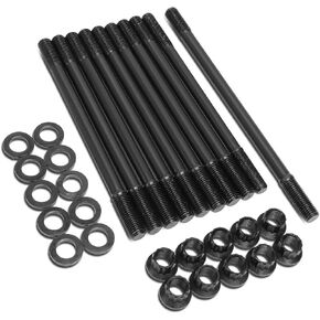 DNA Motoring Lepow-024 Chromoly 12-point head head studs nuts nuts fit 92-96 prelude s ، si ، se arcor
