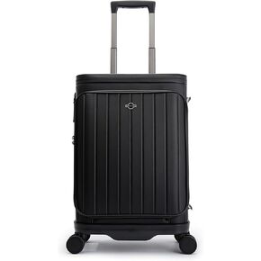 Feilario 20in فاخرة Hardshell الأمتعة على الأمتعة ، حقيبة سبيفة الألياف الدقيقة PC عجلات Airline مع قفل معتمد من TSA للسفر دون جهد (Silver)