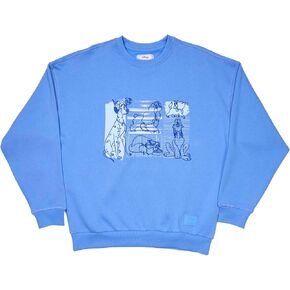 LF DISNEY DOGS & CATS OVERSIZED CREWNECK SWEATSHIRT