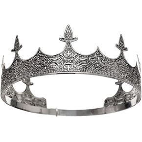 King Crown for Men Crowns Tiara for Birthday Party Costume