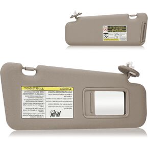 Right Passenger Side Sun Visor Light Fit for Toyota Highlander 2008 2009 2010 2011 2012 2013, Replace for 74320-48500-B0 Beige