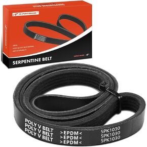 A-Premium Engine Serpentine Drive Belt Compatible with Toyota, Chevrolet, Mazda, Ford, Geo, Oldsmobile, Pontiac, Saab & Saturn Cars - Corolla, Malibu, HHR, Cobalt, 626, Probe, Prizm, Alero, & More