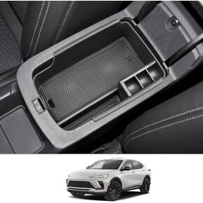 CDEFG 2024 2025 Envista Center Console Organizer Tray for 2024 2025 Buick Envista Middle Console Organizer Armrest Tray Storage Box Tray 2024 2025 Envista Interior Accessories (w/Coin Holder)
