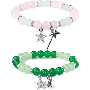 Volare Elphaba Galinda Friendship Matching Bracelets Witch Hat Magic wand BFF Bracelets Best Friend Bracelets for Fans Friends