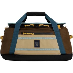 Topo Designs Mountain Duffel 40L ، حقيبة سفر RIPSTOP المعاد تدويرها من النايلون ، وأشرطة حقيبة ظهر قابلة للإزالة ، وجيوب شبكة داخلية ، معتمدة من Bluesign (الحجر الأزرق/العظم الأبيض)