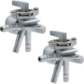 2 PCS 3 Way 1/4 "INLINE FUEL VILVE PETCOCK CUTCET SWITCTION SWITCE SWISTORISES LITED FOR DIRT PIT BIKE ATV 4 Wheeler Quad. (2 pcs)
