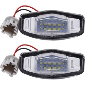 MDEOOSKY LED License Plate Light Replacement for Honda Accord Civic Acura TSX TL ILX Odyssey Bright White Tag Lamp Assembly (2 Pcs)