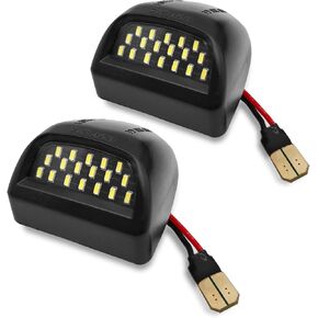2PCS LED License Plate Light Tag Lamp, Compatible with Chevy Silverado 1500 2500 3500 Escalade Suburban GMC Tahoe Sierra Yukon XL
