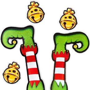 Bigtime Signs Jumbo Reflective Santa Claus Car Magnet Set - Includes 2 Waving Santas and 4 Red Bows - Festive Christmas Car Decor Kit for Holiday Cheer - Car-Safe and Weatherproof - Set of 6