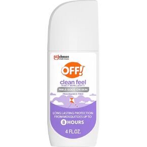 OFF! Clean Feel Insect Repellent Spritz with 20% Picaridin, Bug Spray with Long Lasting Protection from Mosquitoes, Feels Good on Skin, 4 oz