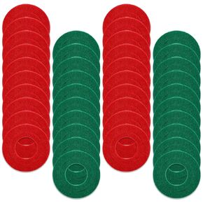 40 Pcs Car Battery Terminal Protector Anti Corrosion Washers, Fiber Felt Washer Battery Corrosion Prevention Shim Car Battery Cleaner Kit Green Red