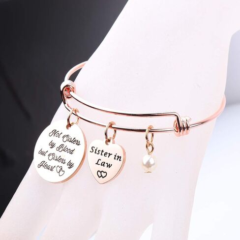 Sister in Law Bracelet Sister of The Groom Gift When I Married Your Brother I Gained A Sister Wedding Jewelry in Kuwait