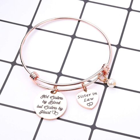 Sister in Law Bracelet Sister of The Groom Gift When I Married Your Brother I Gained A Sister Wedding Jewelry in Kuwait