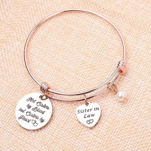 Sister in Law Bracelet Sister of The Groom Gift When I Married Your Brother I Gained A Sister Wedding Jewelry in Kuwait