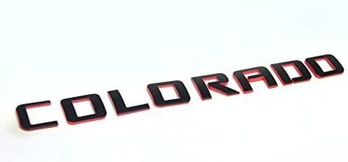 Yoaoo 3pcs OEM Redline Colorado Emblems Letter Badge Compatible with for Colorado Glossy 2007-2019 (Red Line) in Saudi Arabia