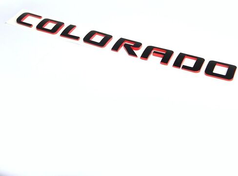 Yoaoo 3pcs OEM Redline Colorado Emblems Letter Badge Compatible with for Colorado Glossy 2007-2019 (Red Line) in Saudi Arabia