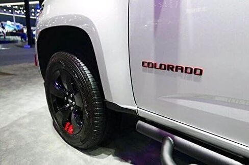 Yoaoo 3pcs OEM Redline Colorado Emblems Letter Badge Compatible with for Colorado Glossy 2007-2019 (Red Line) in Saudi Arabia