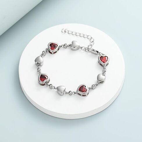 Heart Shape Urn Bracelet for Ashes Birthstone Heart Bracelet Cremation Jewelry Urn Bracelet for Ashes Keepsake in Kuwait