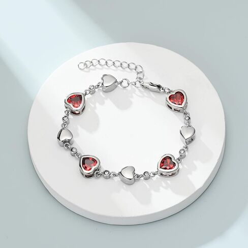 Heart Shape Urn Bracelet for Ashes Birthstone Heart Bracelet Cremation Jewelry Urn Bracelet for Ashes Keepsake in Kuwait