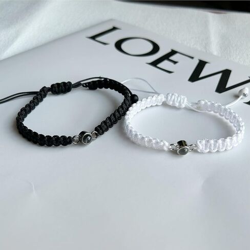 Love Bracelet for Couples His and Hers Projection Relationship Bracelets I Love You Gifts for Him in Kuwait