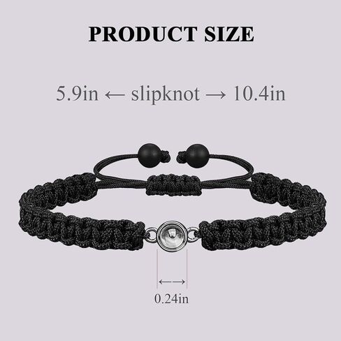 Love Bracelet for Couples His and Hers Projection Relationship Bracelets I Love You Gifts for Him in Kuwait