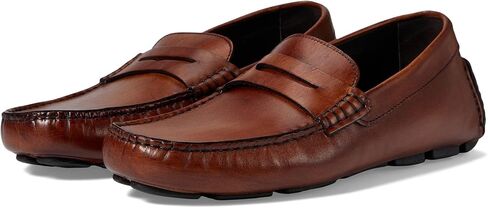 Johnston & Murphy Men’s Dayton Penny Shoes - Men’s Dress Shoes, Leather Moccasin Shoes, Dress Shoes for Men, Cushioned Footbed, Men’s Penny Loafers, Business Casual Shoes in Saudi Arabia