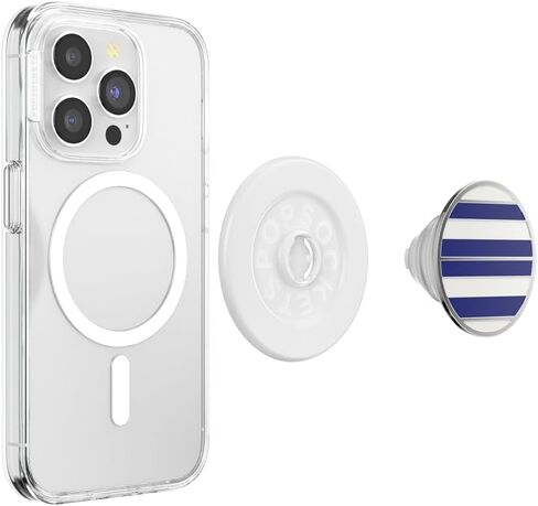 PopSockets Round Phone Grip Compatible with MagSafe, Adapter Ring Included, Phone Holder, Wireless Charging Compatible - Olive Tree Tile in Saudi Arabia