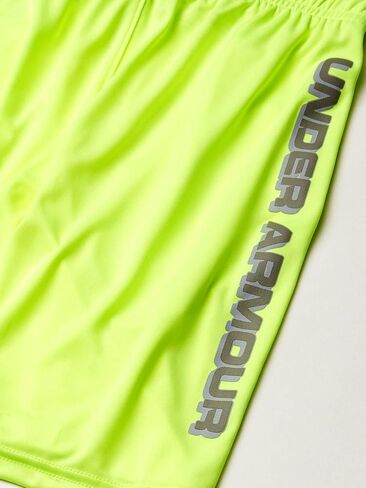Under Armour Boys' UA Velocity Shorts (as1, Alpha, l, Regular, Pitch Gray/Black - 013, Large) in Kuwait