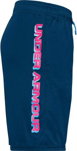 Under Armour Boys' UA Velocity Shorts (as1, Alpha, l, Regular, Pitch Gray/Black - 013, Large) in Kuwait