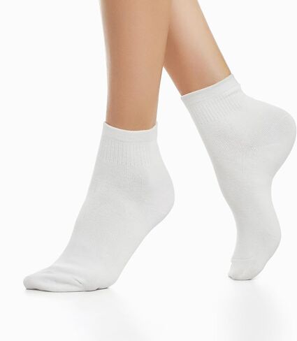 Socks Women Ankle 6 Pairs Cotton Quarter Premium Trendy Comfort Breathable Socks Made in Korea Size 5-9 in Saudi Arabia