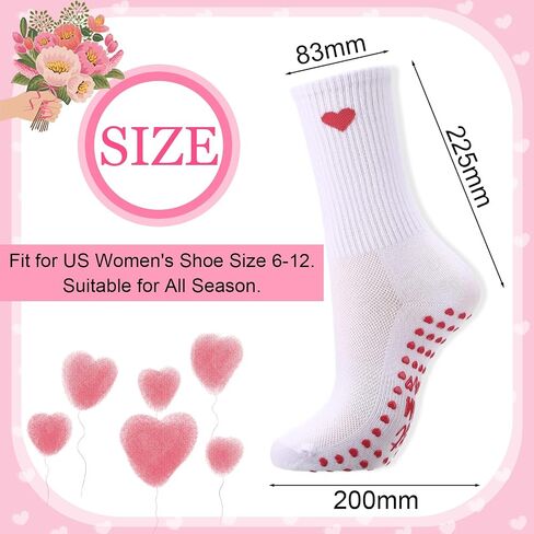 Geyoga 3 Pairs Pilates Socks for Mom Women Gifts Non Slip Yoga Socks with Grips Funny Mother Gifts for Birthday Party in Saudi Arabia