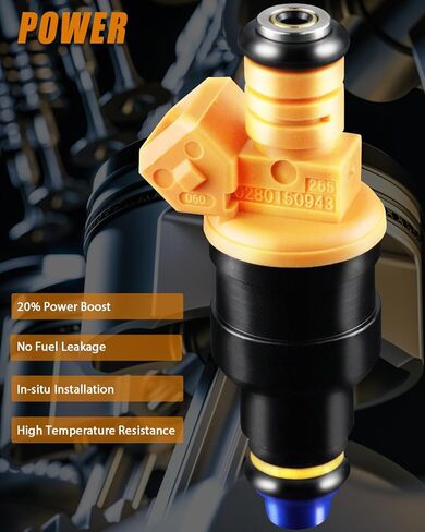 0280150943 Fuel Injectors Fit For:-Ford F250 5.4L 1997-1999 5.8L 1989-1996 for:-Mustang 1996-2004 F150 F350 E150 E250 Bronco, For:-Lincoln Navigator Town Car, For:-Mercury Grand Marquis (Set of 8) in Kuwait