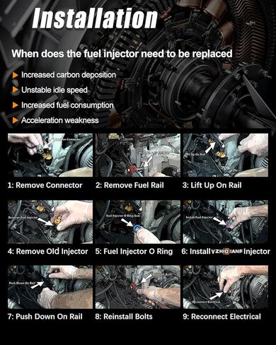 0280150943 Fuel Injectors Fit For:-Ford F250 5.4L 1997-1999 5.8L 1989-1996 for:-Mustang 1996-2004 F150 F350 E150 E250 Bronco, For:-Lincoln Navigator Town Car, For:-Mercury Grand Marquis (Set of 8) in Kuwait