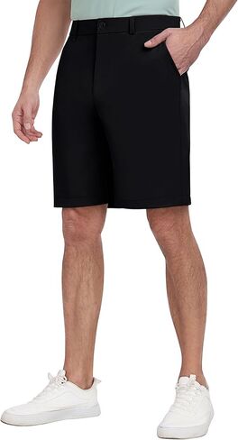 PEGENO Men's Golf Dress Shorts - Lightweight Waterproof Quick-Dry Casual Summer Shorts in Kuwait