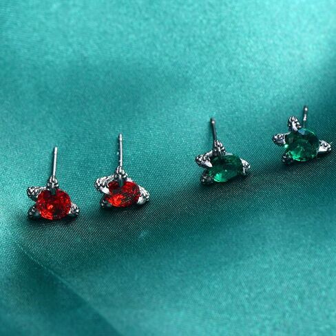 Hopply S925 Sterlings Silver Dragon Claw Stud Earrings,Hypoallergenic Cubic Zirconia Screw Back Mens Earrings Jewelry for Women in Kuwait