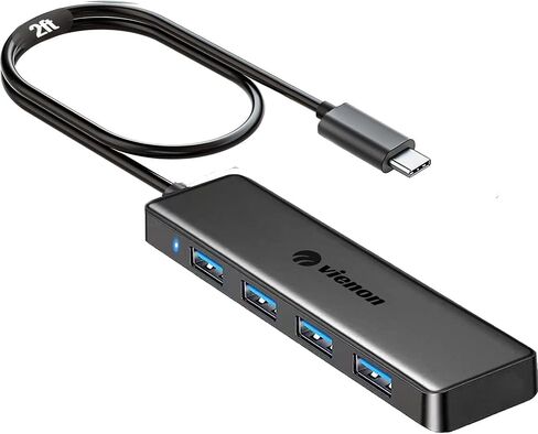 USB 3.0 Hub, VIENON 4-Port USB Hub USB Splitter USB Expander for Laptop, Xbox, Flash Drive, HDD, Console, Printer, Camera,Keyborad, Mouse in Saudi Arabia